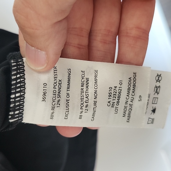 Lole black active wear tshirt size S stretchy easy comfy - Picture 4 of 5